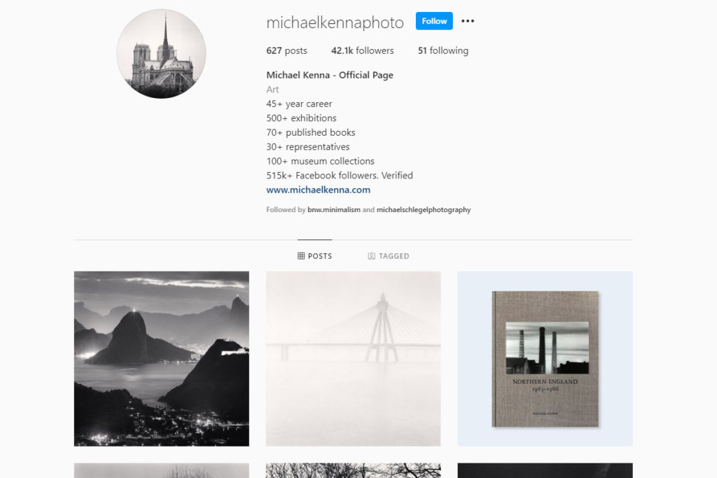 michael kenna landscape photography on instagram