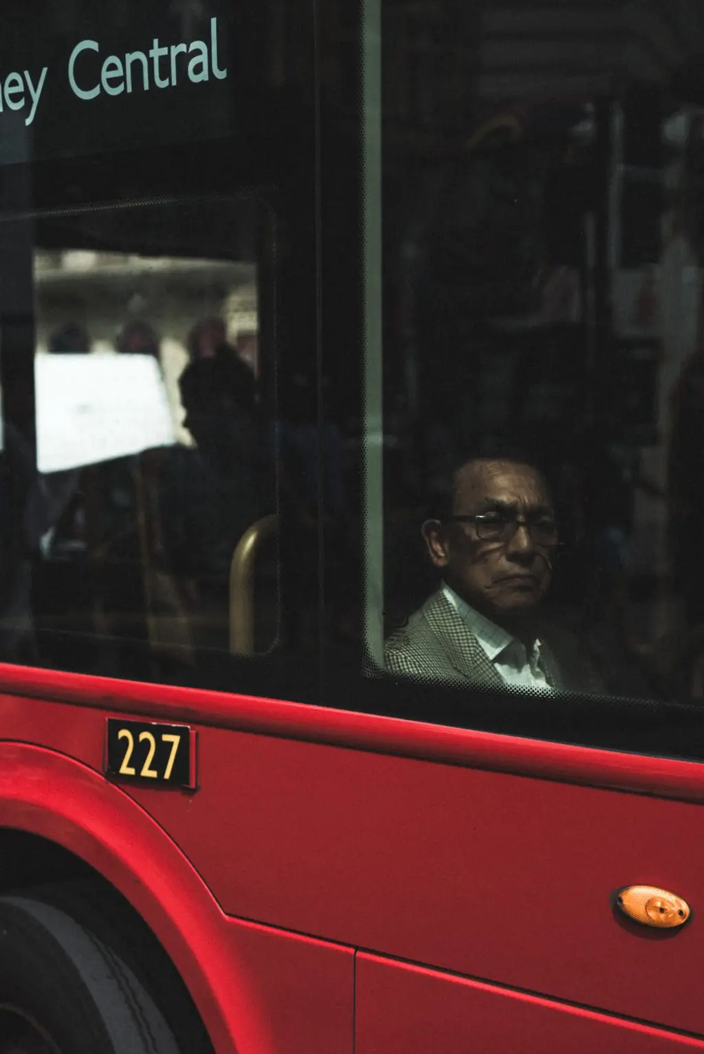 photography through glass portrait