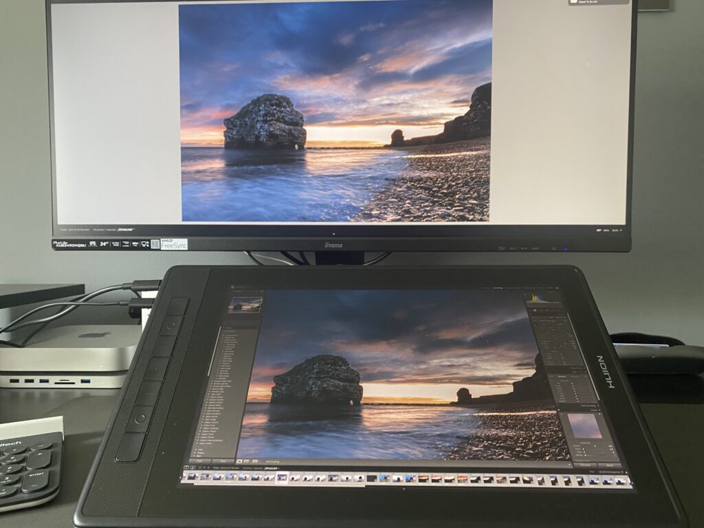 Huion Pen Display in use 