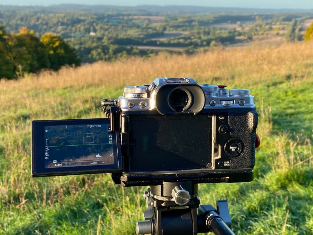 A Fujifilm X-T4 camera shooting a pretty landscape. By Jason Row Photography