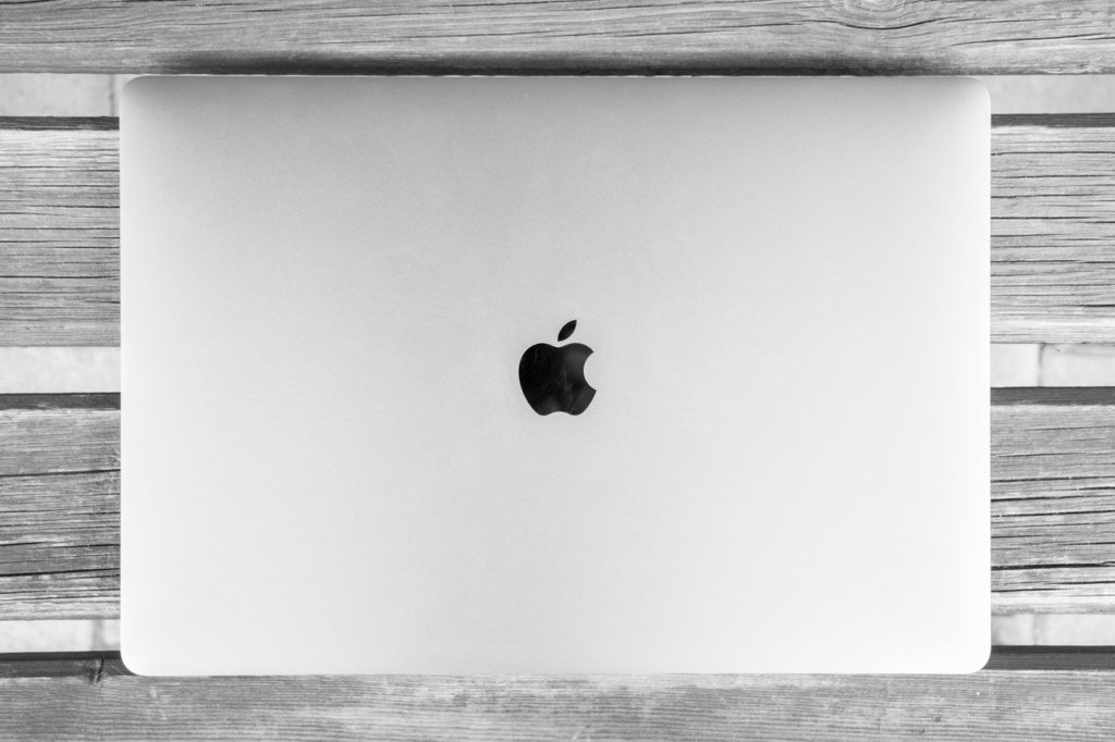 abstract apple art black and white