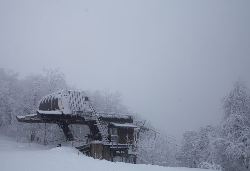 grey snowy landscape