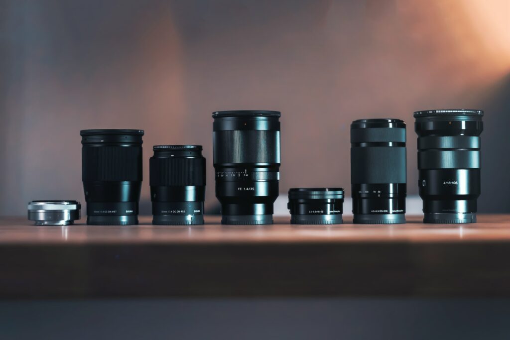 different lenses focal lengths