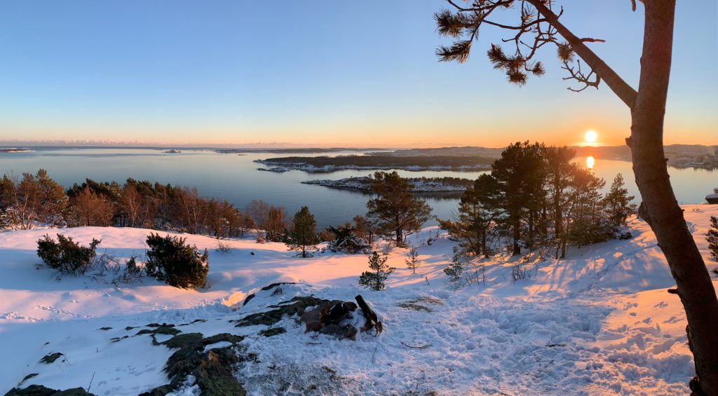 Beautiful mid winter landscape.