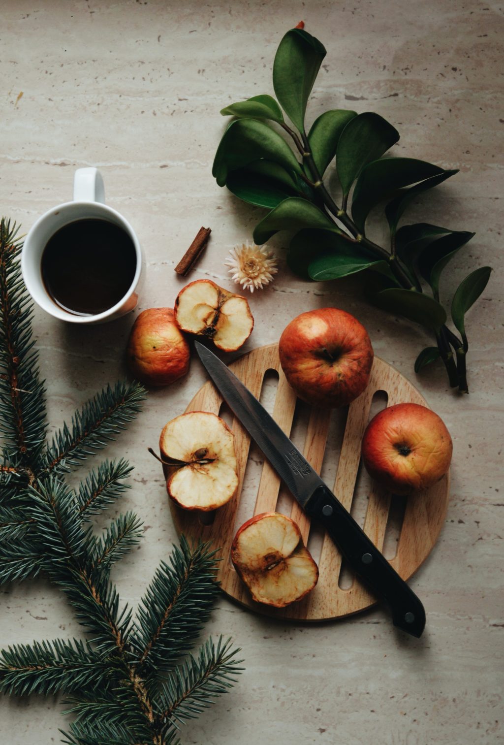 apple and coffee