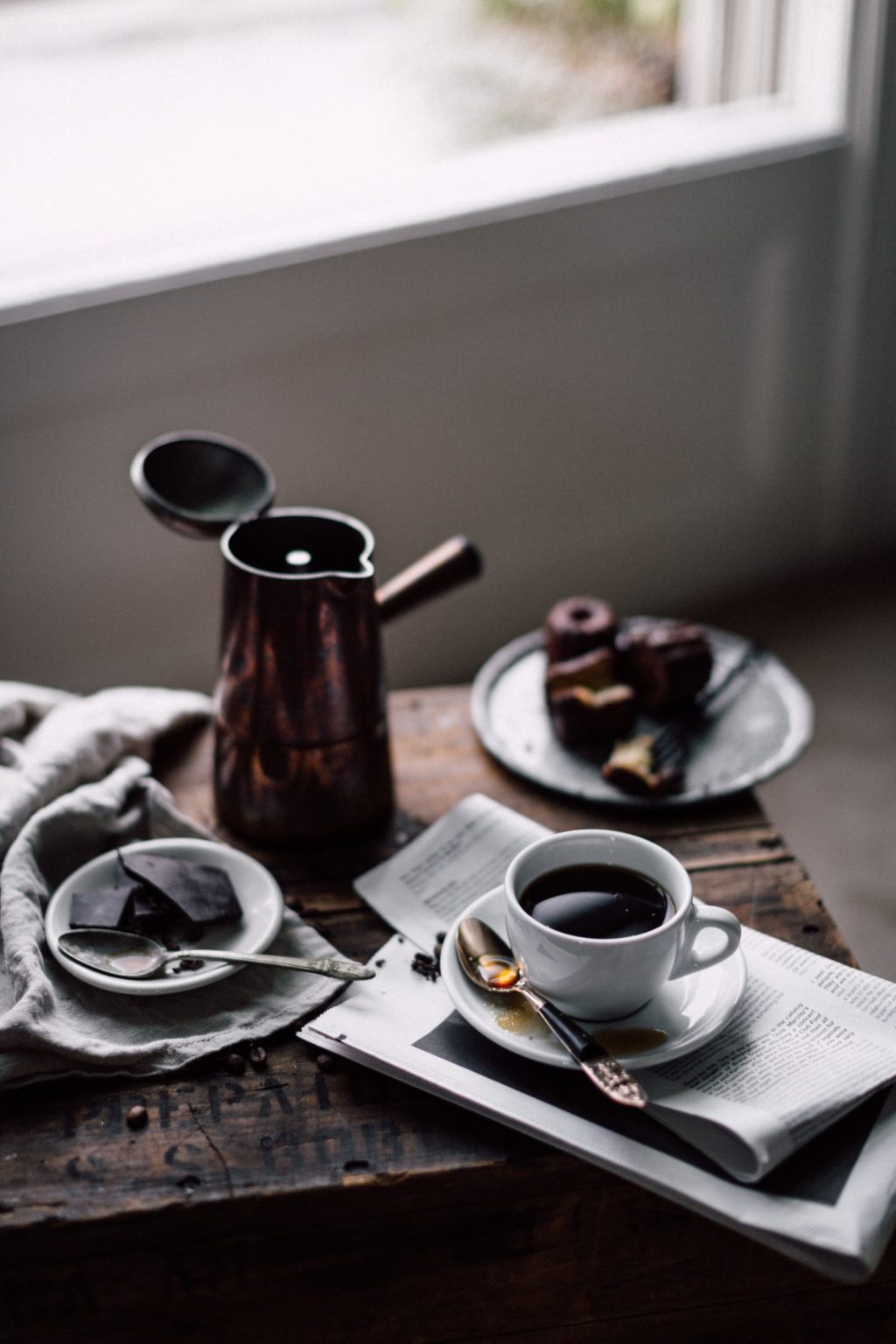 lifestyle food photography with coffee