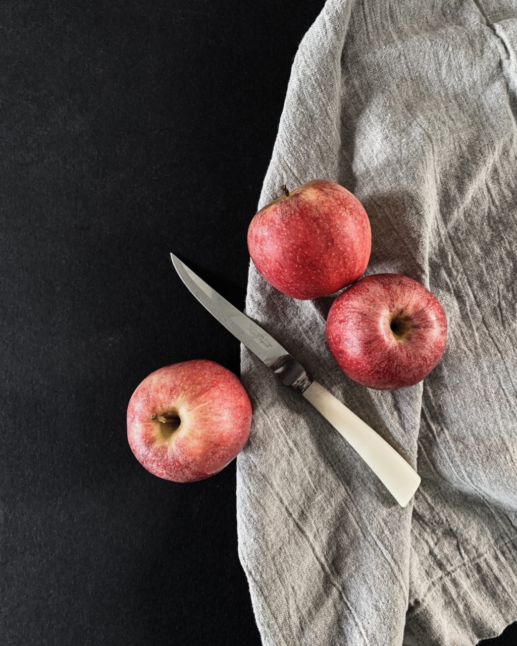 fruits and knife