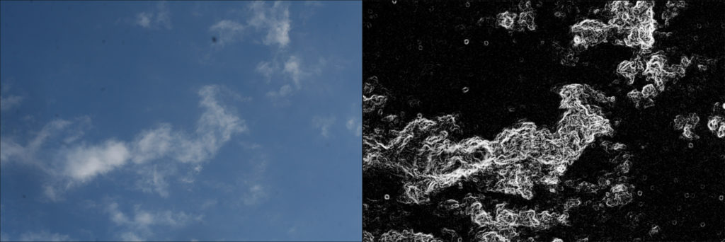 dust specks on the image compared with the visualize spots feature