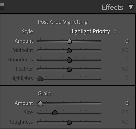 effects panel