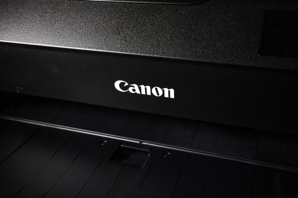 a black canon printer
