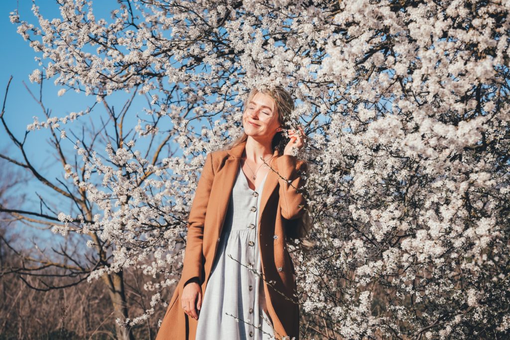 blooming trees portrait