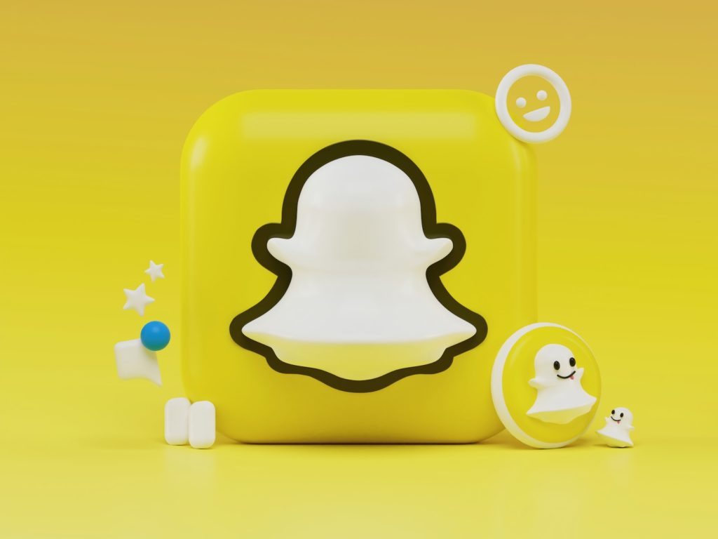 snapchat ghost icon on yellow background