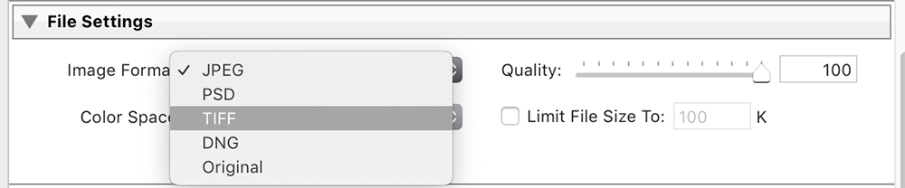 file settings for printing