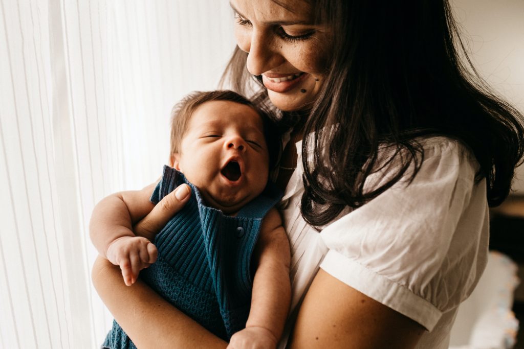 baby photography mother and son