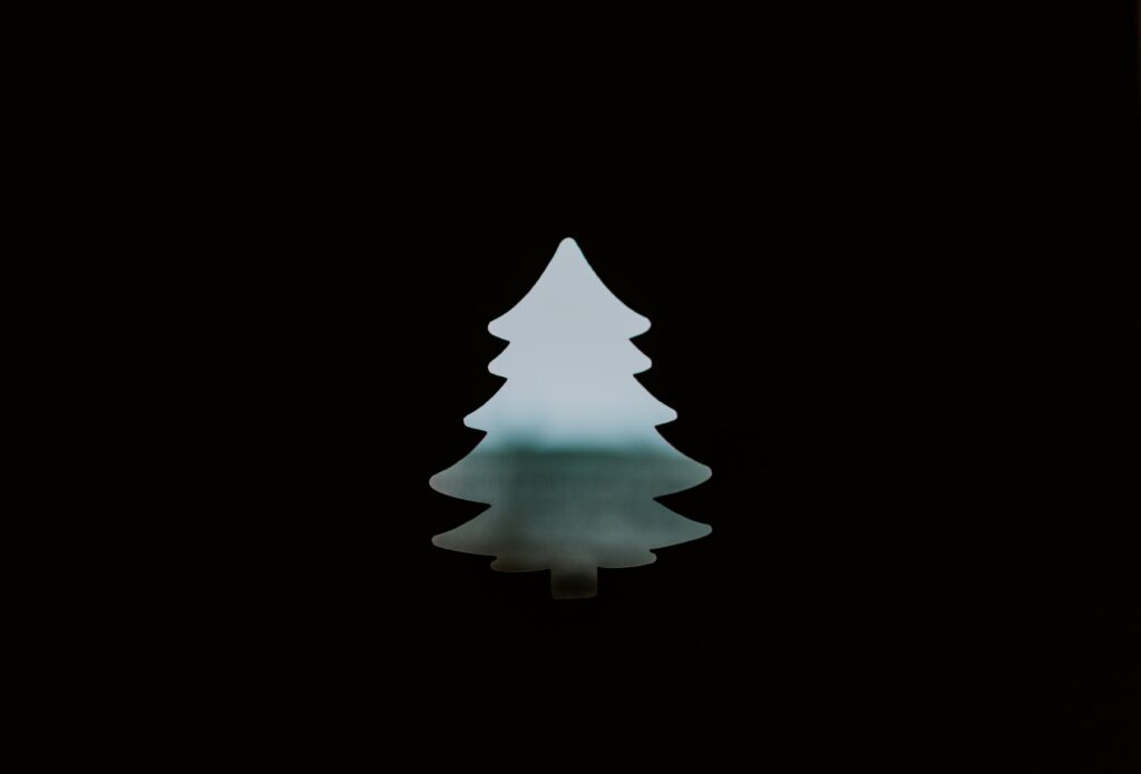 christmas tree minimal creative