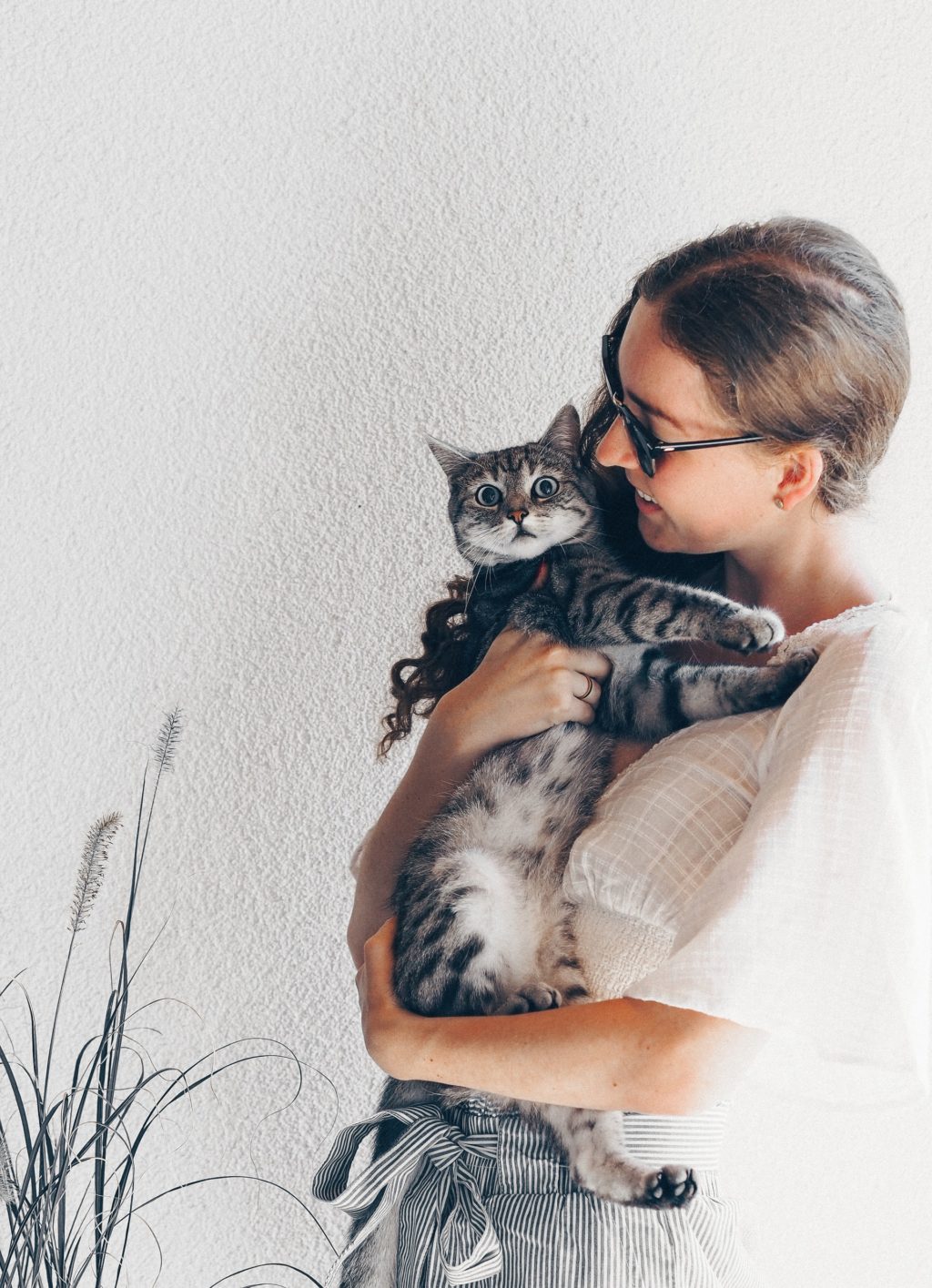 self portrait with cat