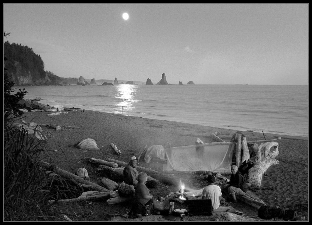 moon on the beach