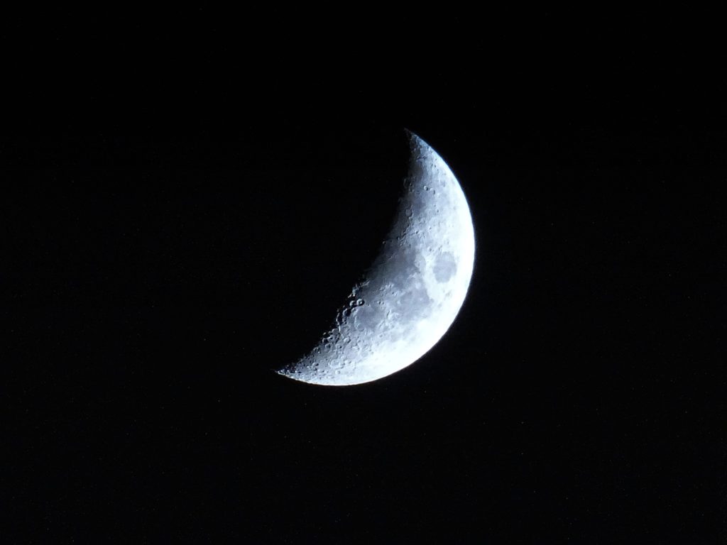 moon with crater