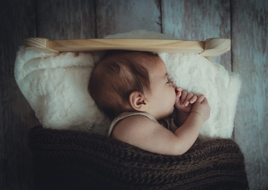 newborn sleeping photo