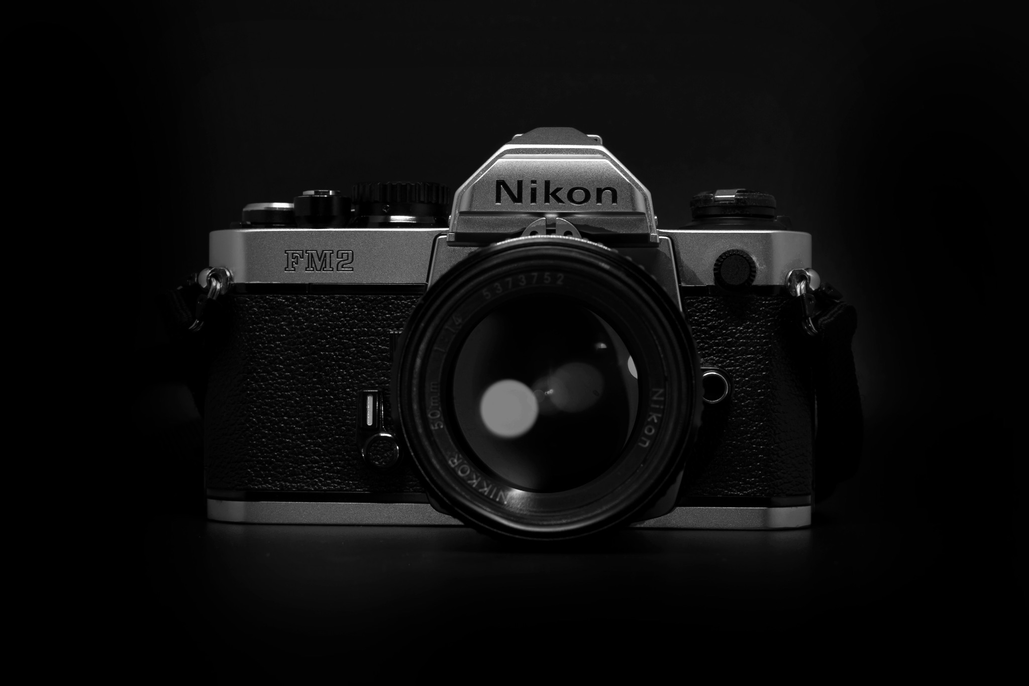 Old Nikon FM2 film camera 