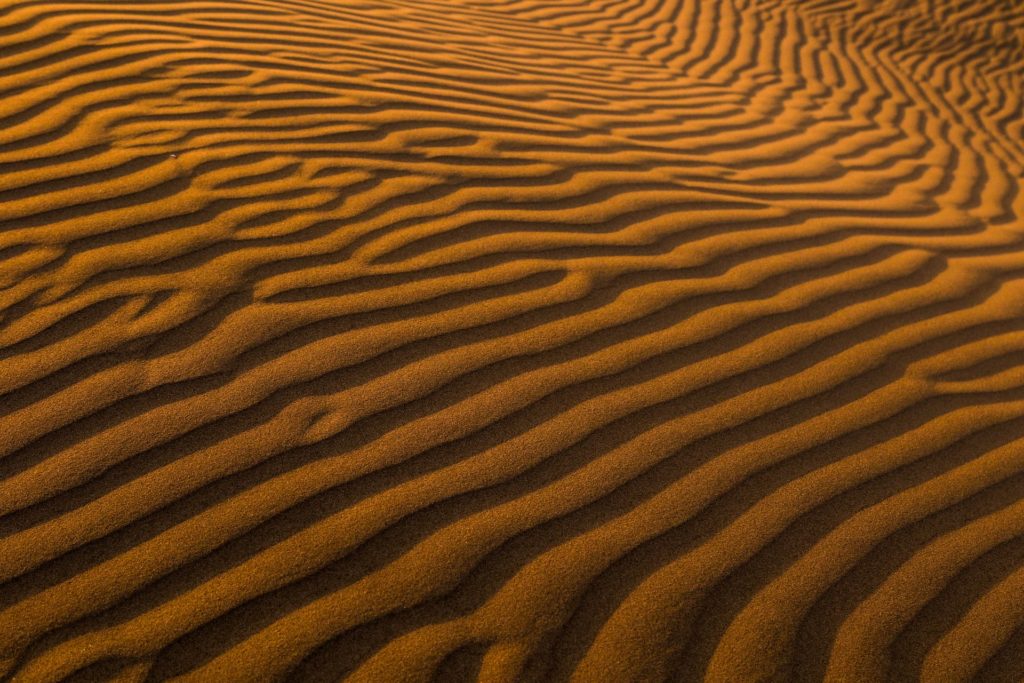 patterns found in pismo beach during sunset