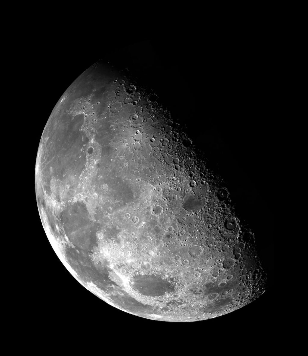 Photo of approach to lunar surface