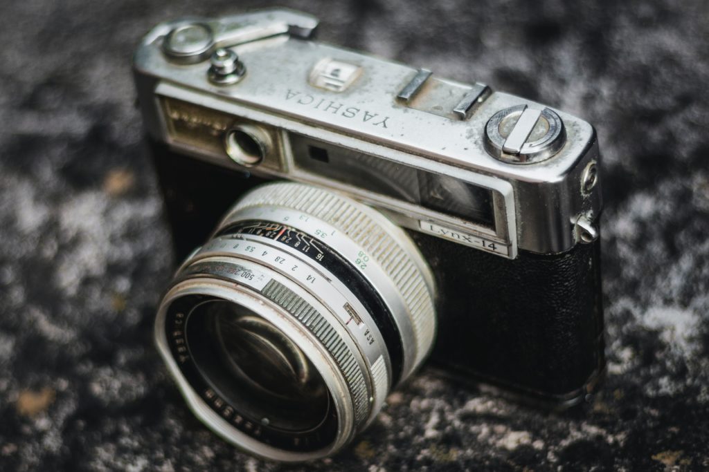 Scruffy looking rangefinder film camera