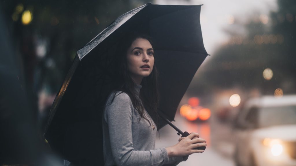 street portrait rainy day