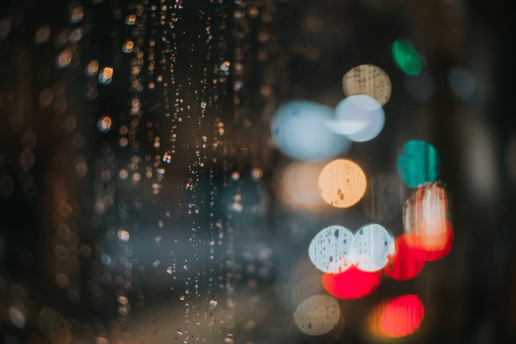 rain bokeh