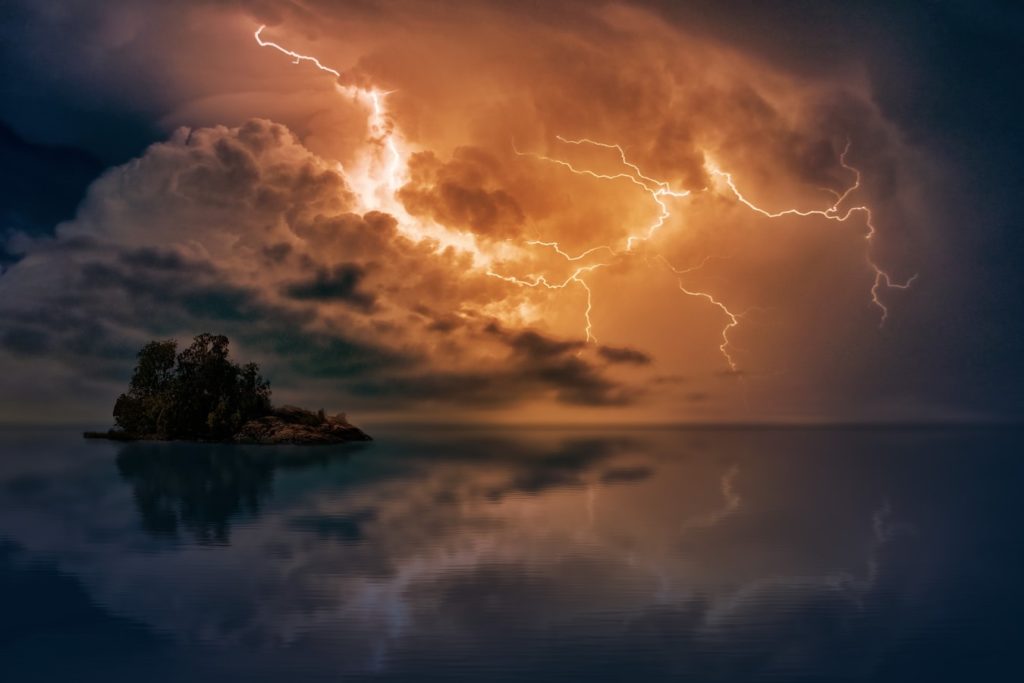 lightning reflection