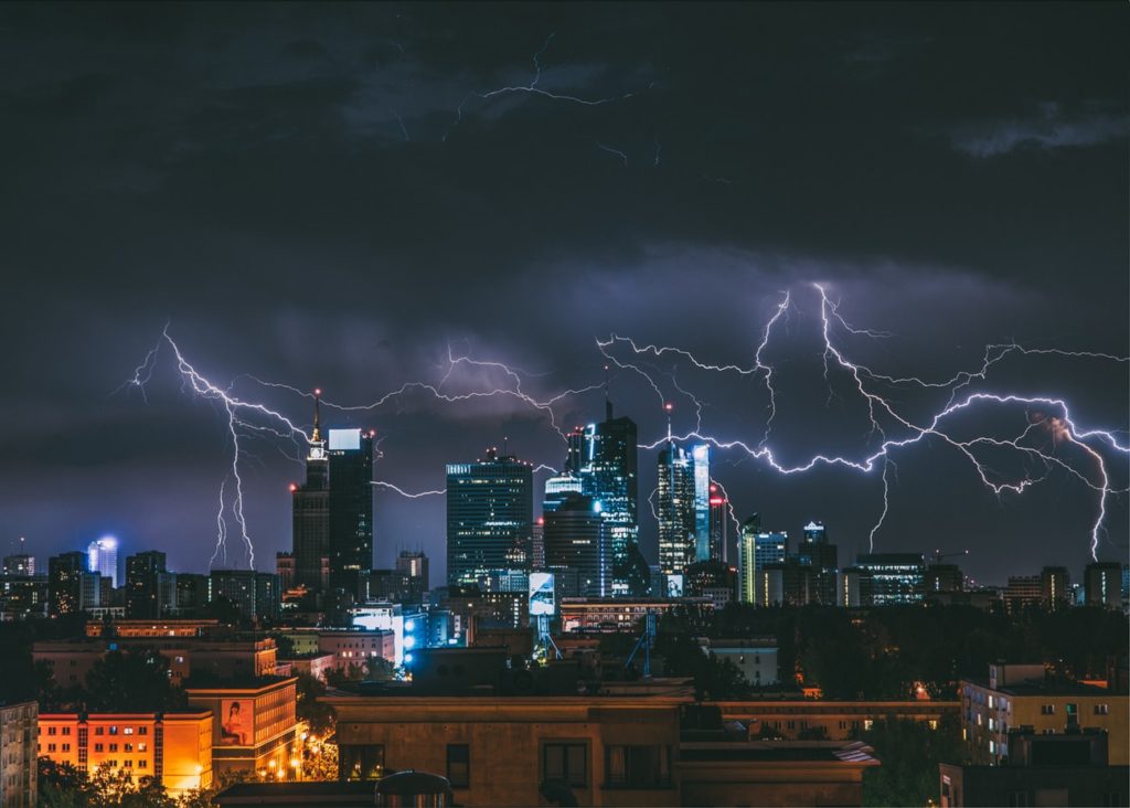 stacking lightning photos