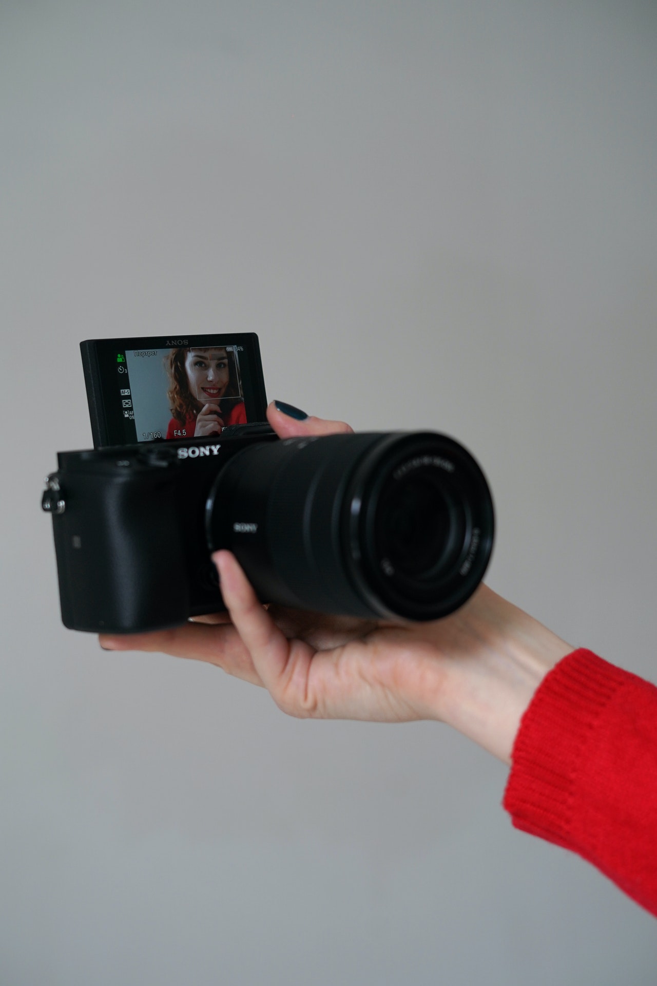 photo of a woman taking a selfie