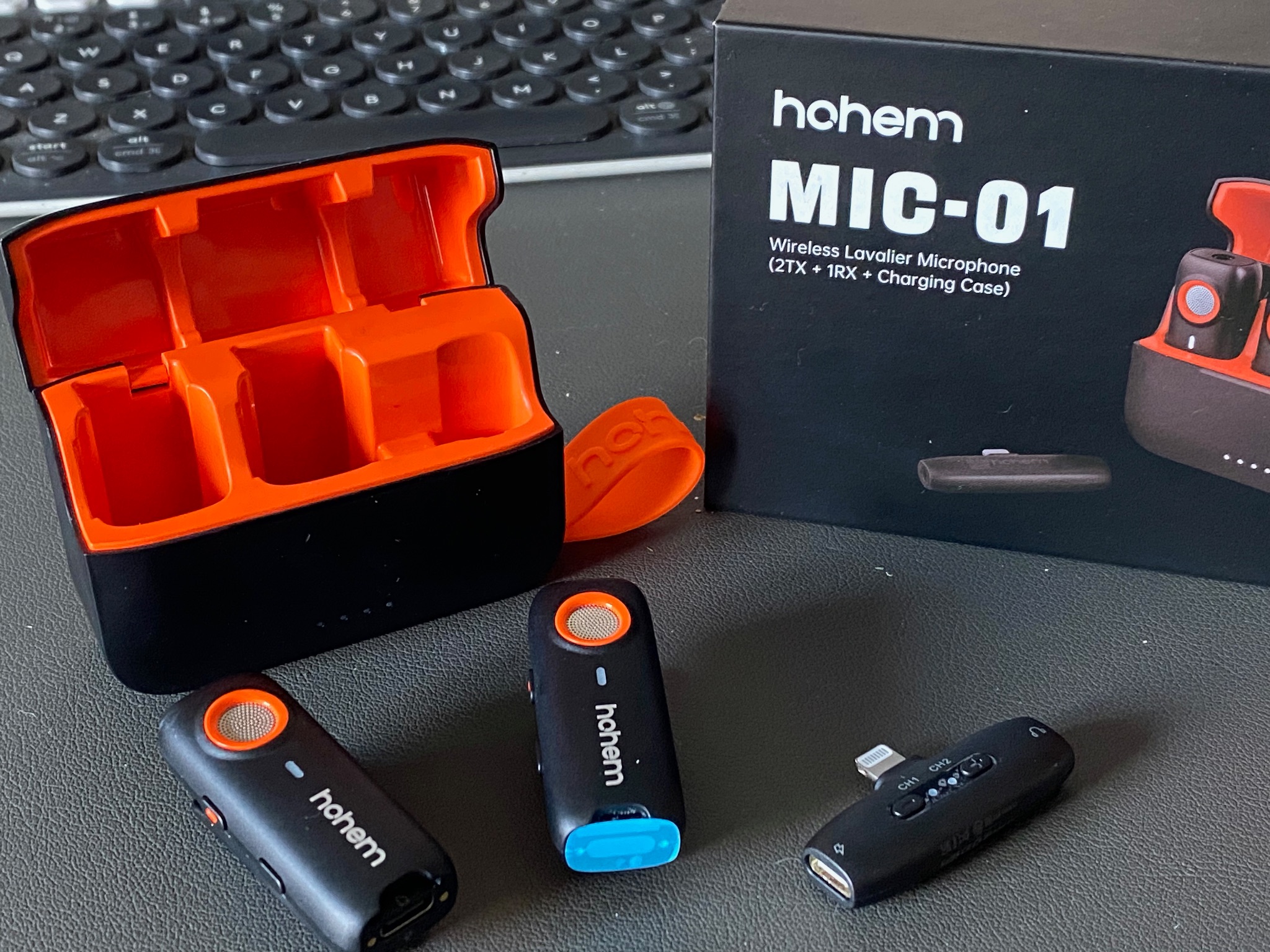 Photo of the Hohem Mic-01 system