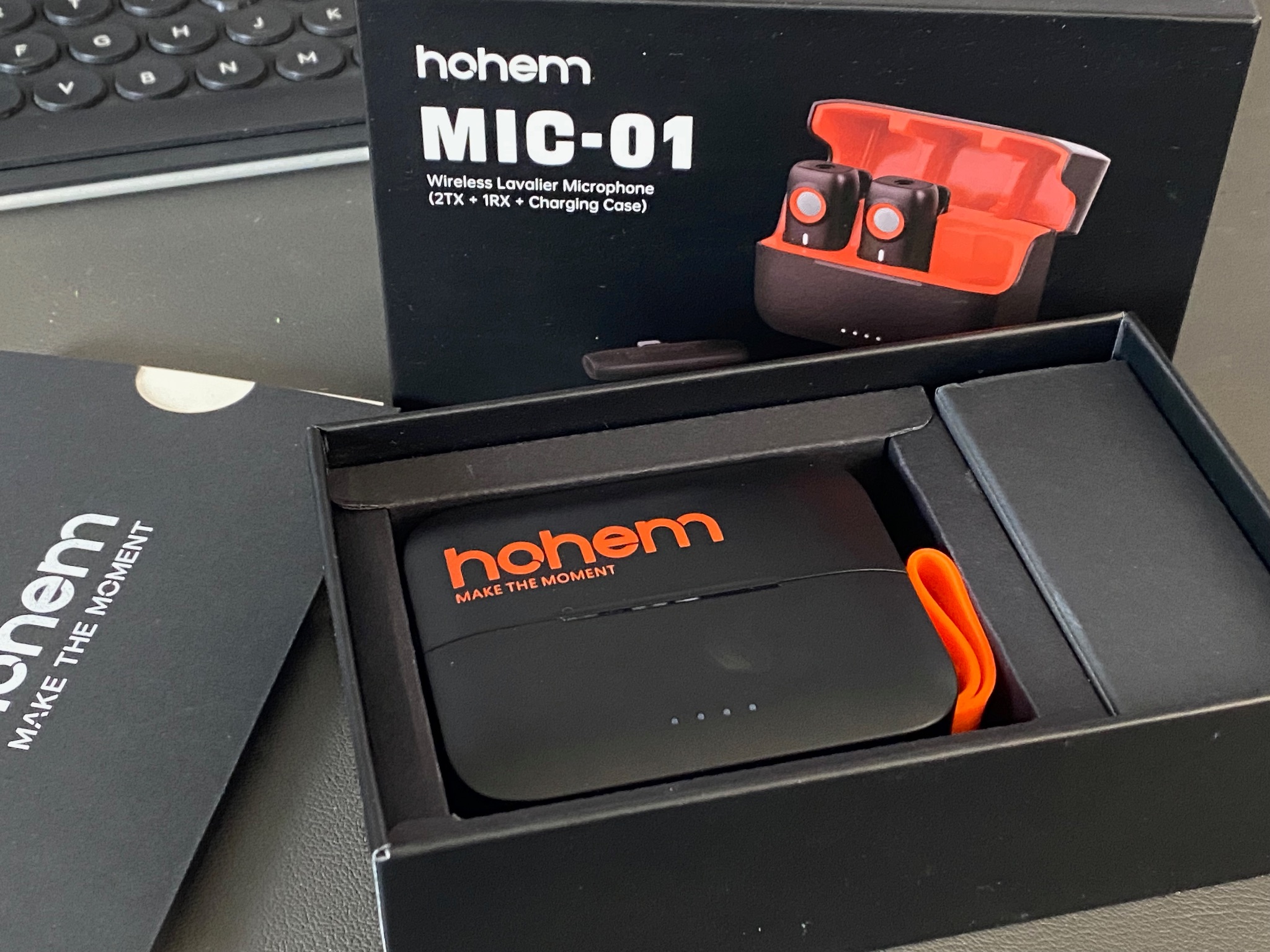 Photo of the Hohem Mic-01 system