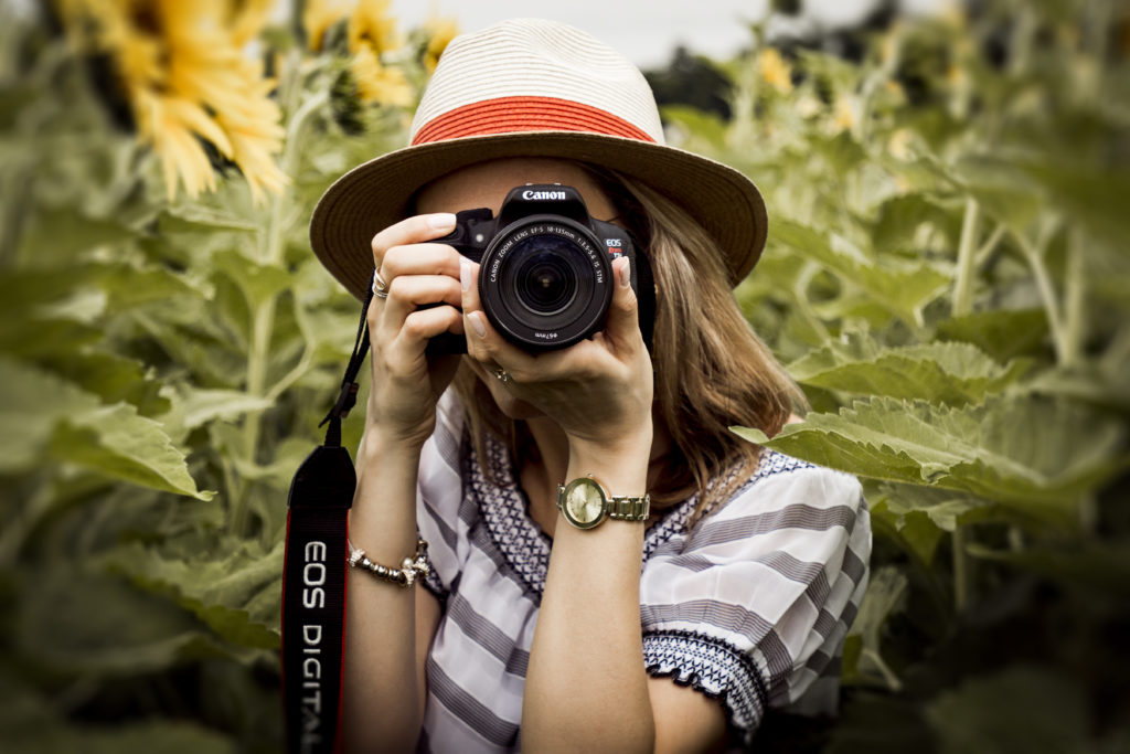 Woman taking a photo