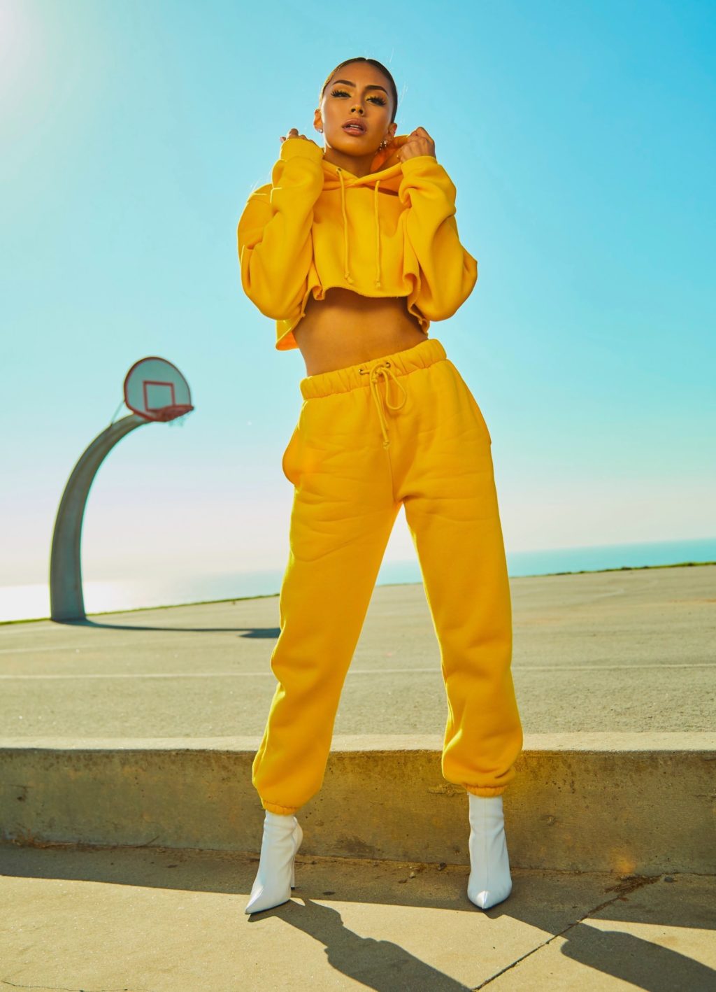 yellow fashion shoot