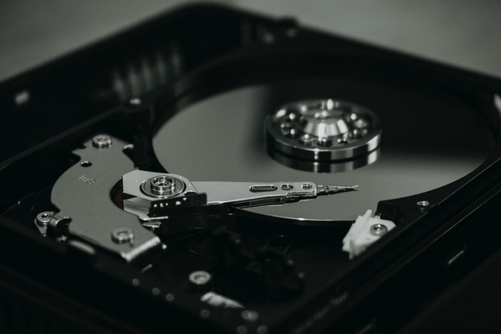Internals of hard drive