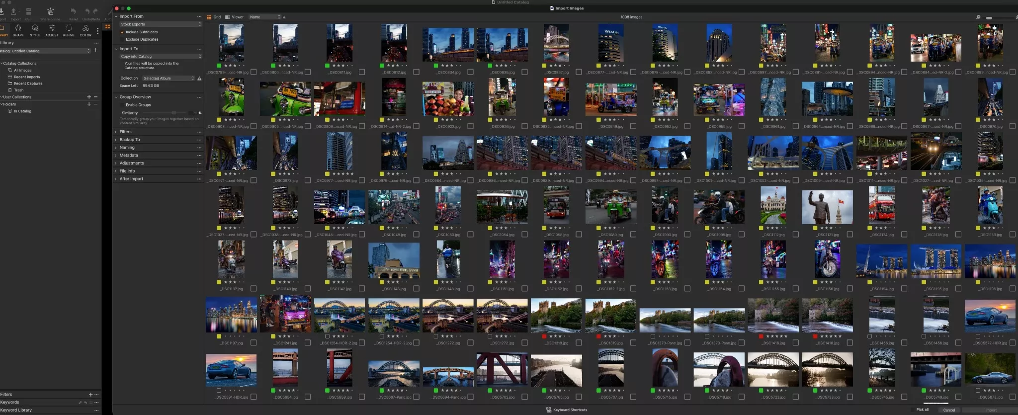 Интерфейс графического редактора Capture One Pro