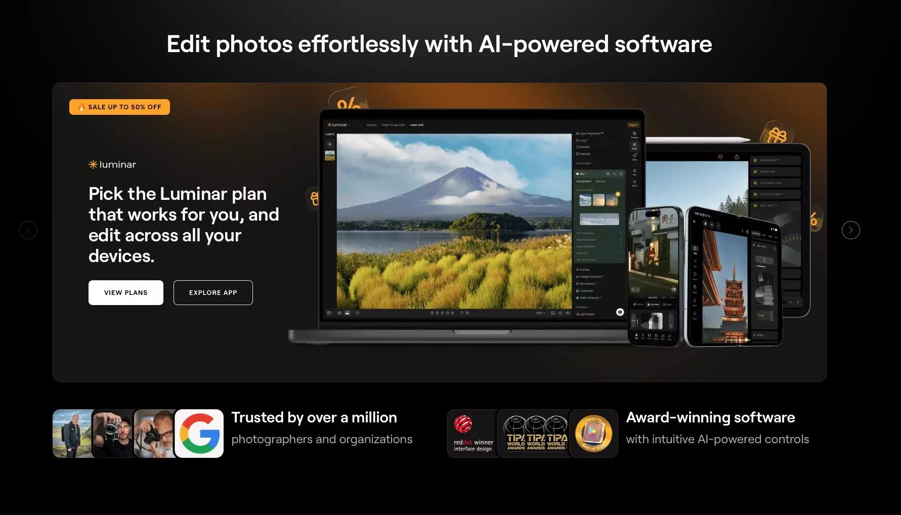 Редактирование снимков в Skylum Luminar Neo