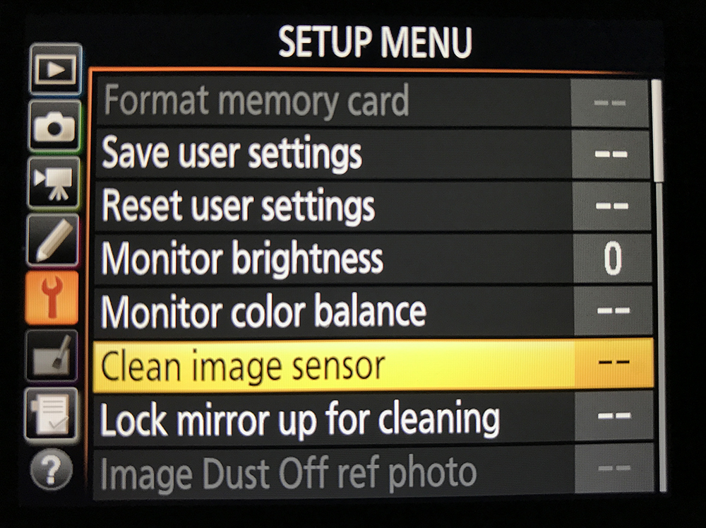 clean image sensor