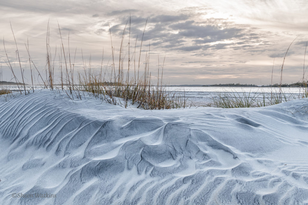 Colorful photography warm and cool beach