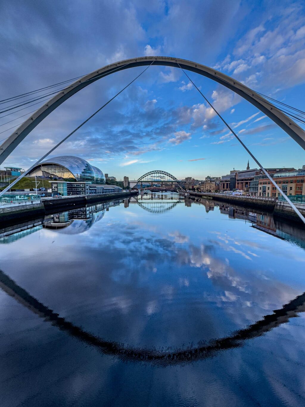 The Tyne Bridges in Newcastle, shot on an iPhone 15 Pro