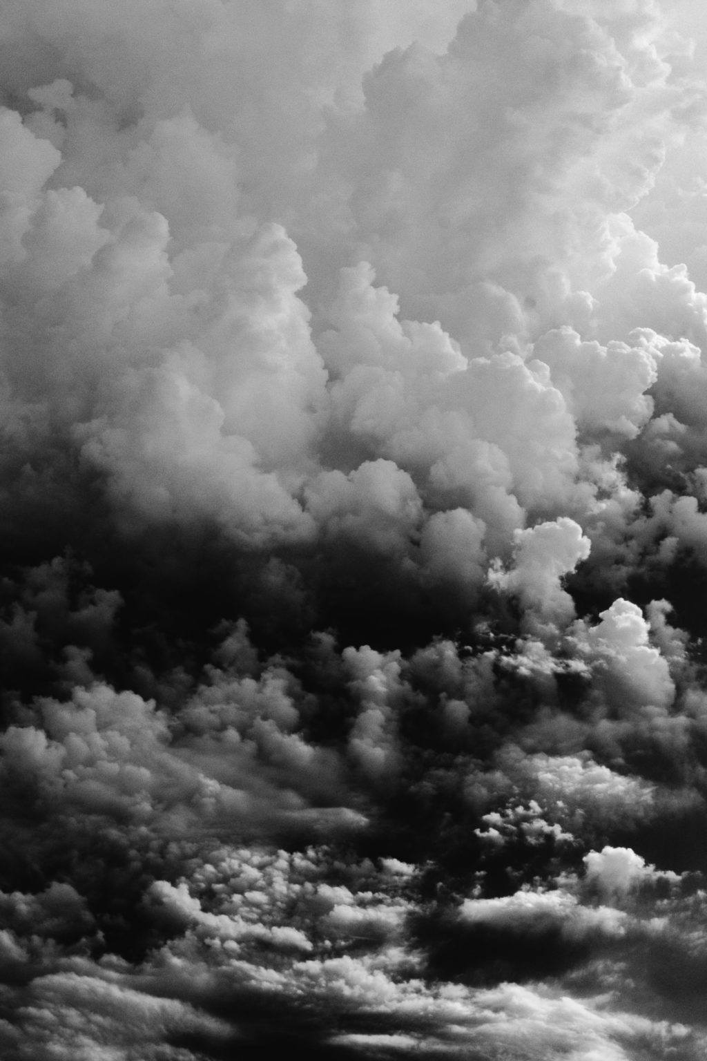 black and white clouds