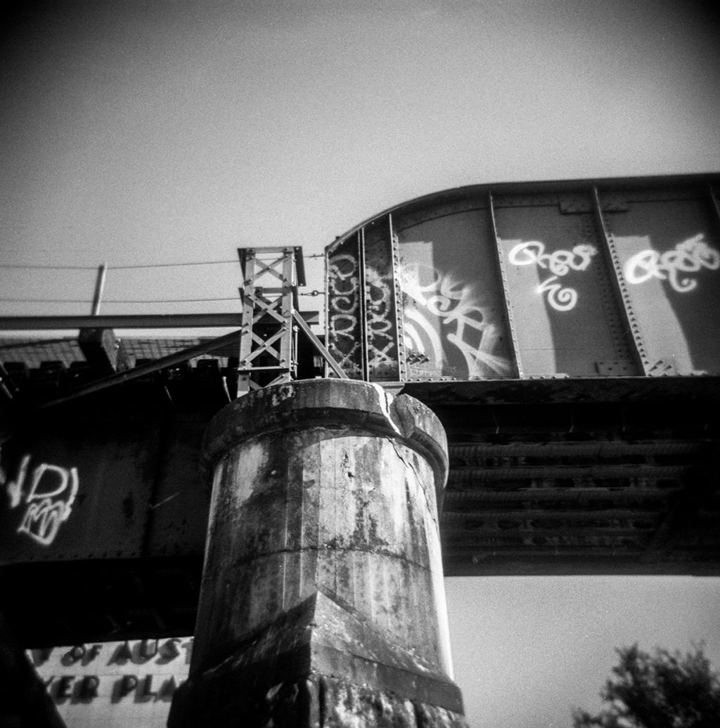 holga black and white photograph