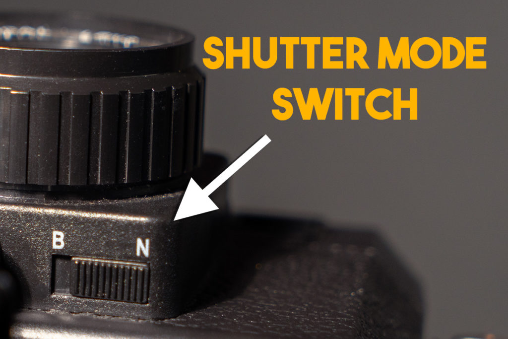 holga shutter mode switch