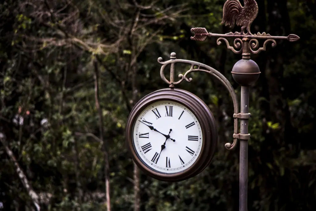 vintage outdoor clock