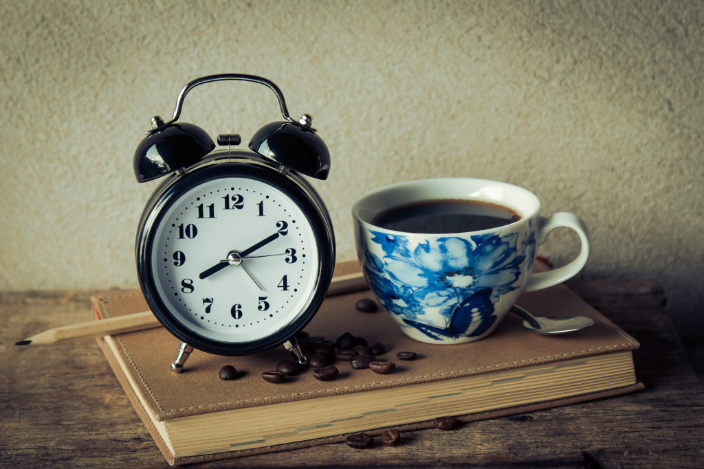 Alarm clock and tea