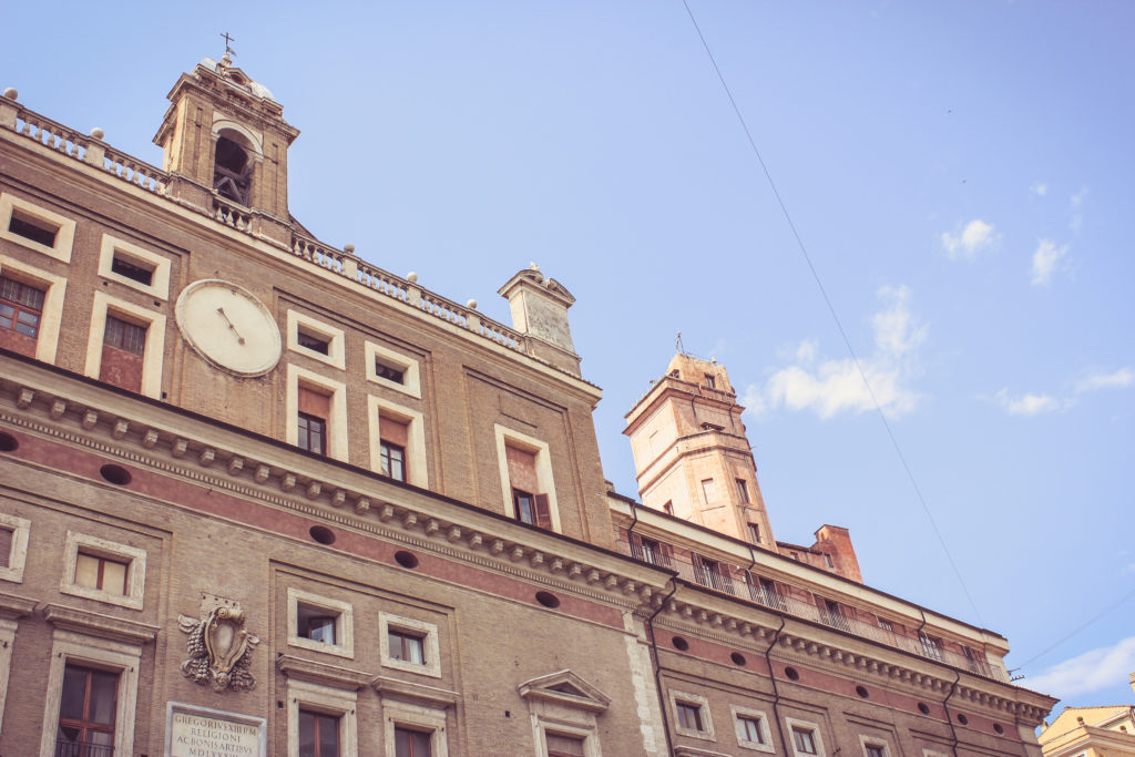 clock on building