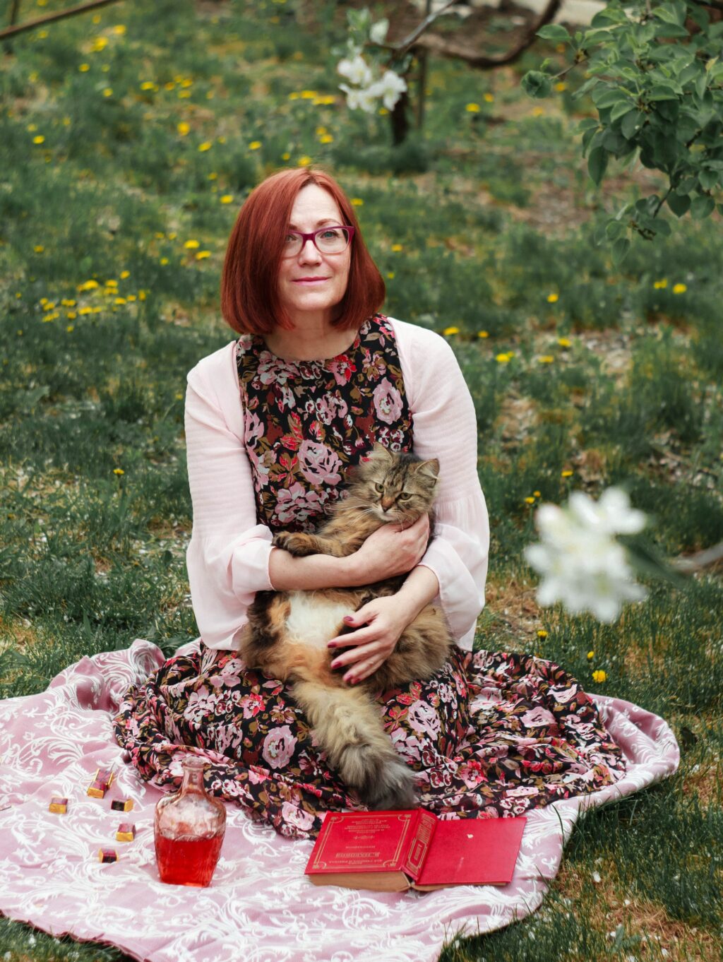 picnic with a cat