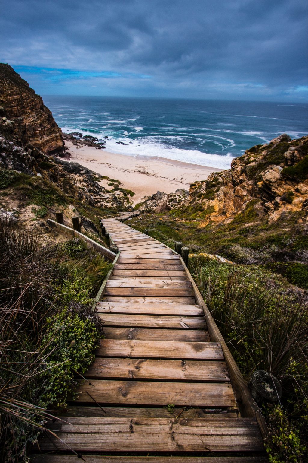 wooden stairs